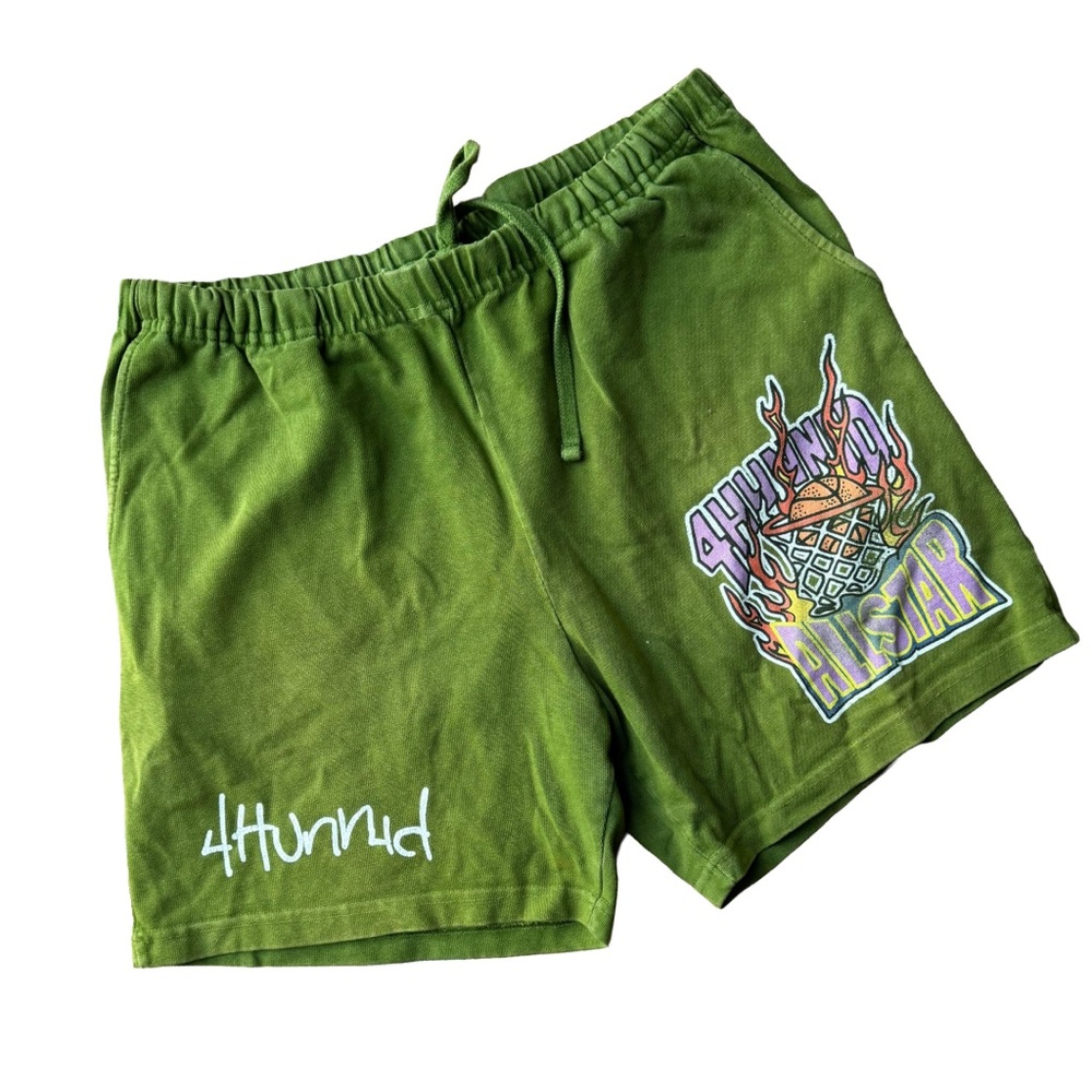 4HUNNID All Star Green Men's Shorts Size M